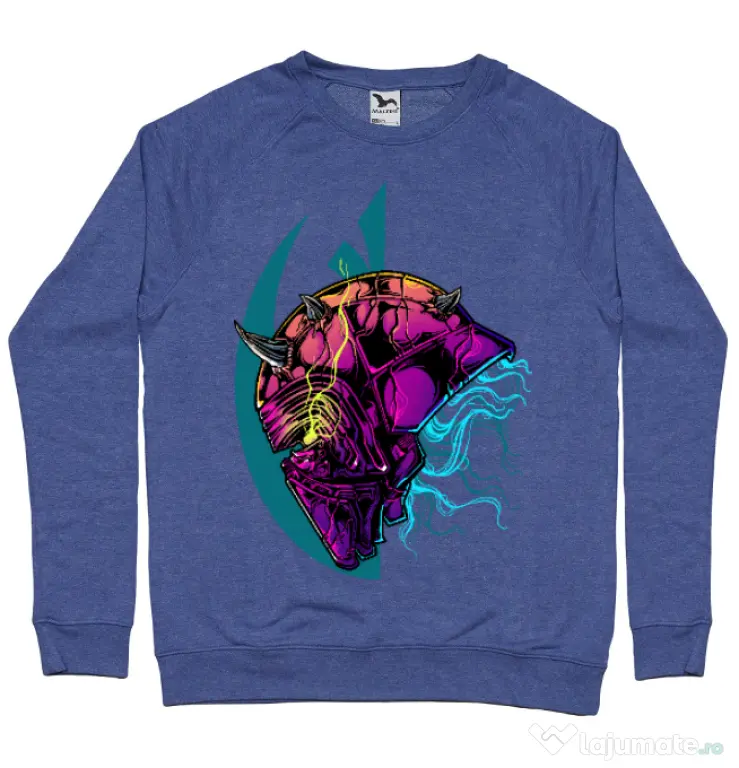 Bluza ADLER barbat Helmet Albastru melanj