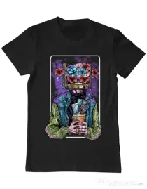 Tricou ADLER barbat Human milenial Negru