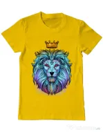 Tricou ADLER barbat Lion king Galben