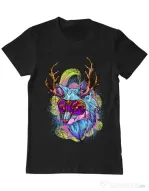 Tricou ADLER barbat Wolf Negru