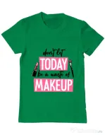 Tricou ADLER barbat A waste of makeup Verde mediu
