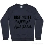 Bluza ADLER barbat High on life Denim inchis