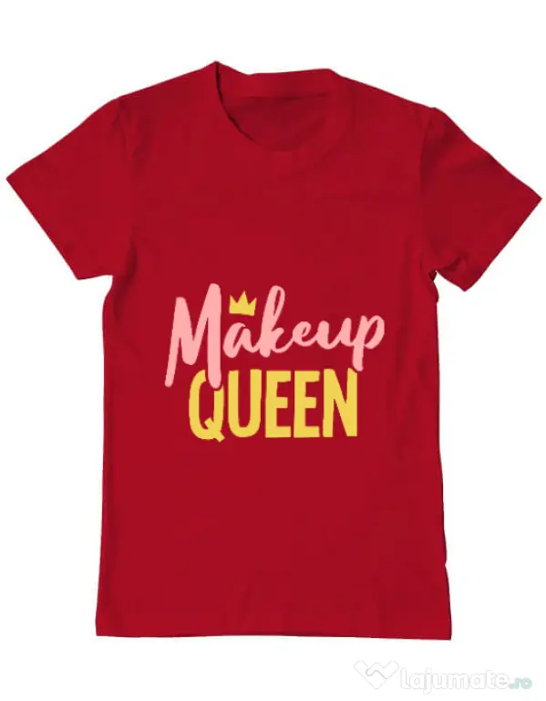 Tricou ADLER barbat Makeup queen Rosu