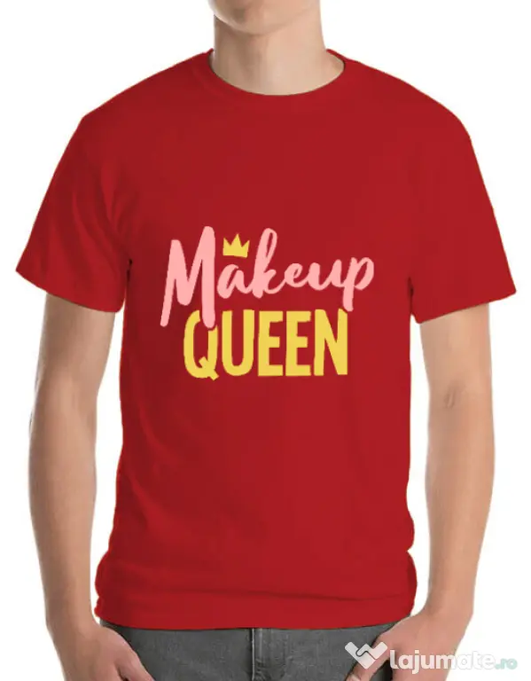Tricou ADLER barbat Makeup queen Rosu