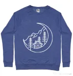 Bluza ADLER barbat Moon life Albastru melanj