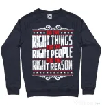 Bluza ADLER barbat Do the right things Denim inchis