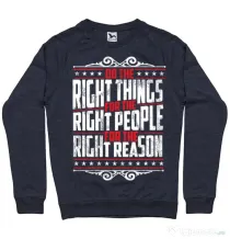 Bluza ADLER barbat Do the right things Denim inchis