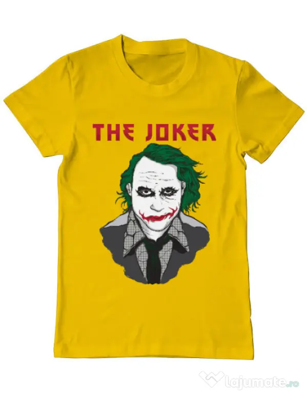Tricou ADLER barbat The joker Galben