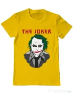 Tricou ADLER barbat The joker Galben