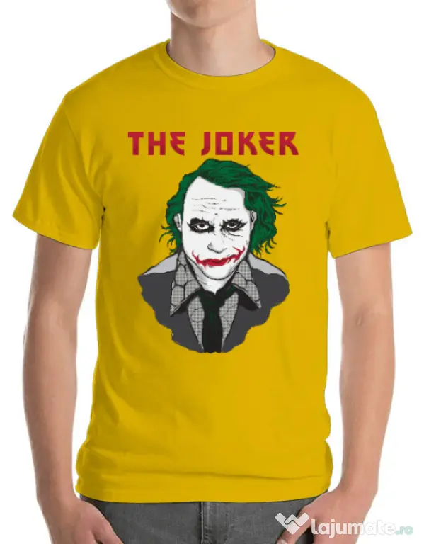 Tricou ADLER barbat The joker Galben
