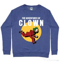 Bluza ADLER barbat Clown adventures Albastru melanj