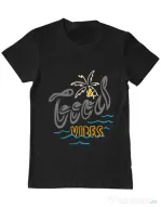 Tricou ADLER barbat Cool vibes typo Negru