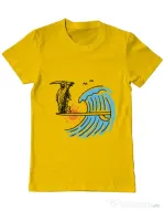 Tricou ADLER barbat Grim surfer Galben