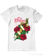 Tricou ADLER barbat The dagger Alb