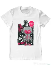 Tricou ADLER barbat Bad monkey Alb