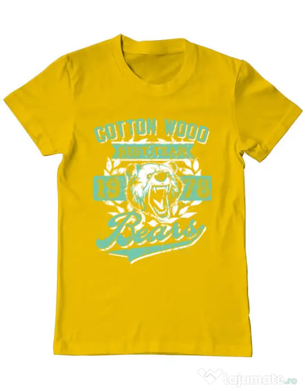Tricou ADLER barbat Cotton wood Galben