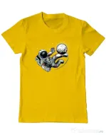 Tricou ADLER barbat Football kick Galben