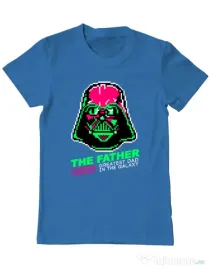 Tricou ADLER barbat Join the father Albastru azuriu