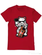 Tricou ADLER barbat Maneki trooper Rosu