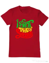 Tricou ADLER barbat I shot the sheriff Rosu