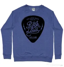 Bluza ADLER barbat Rock n loud Albastru melanj