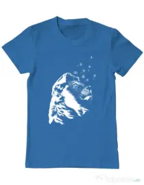 Tricou ADLER barbat Dande lion Albastru azuriu
