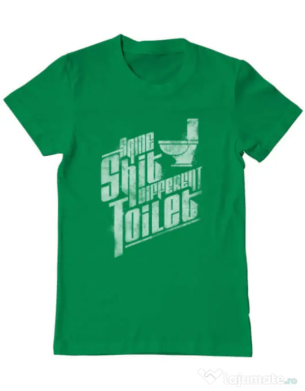 Tricou ADLER barbat Same shit Verde mediu