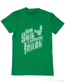Tricou ADLER barbat Same shit Verde mediu