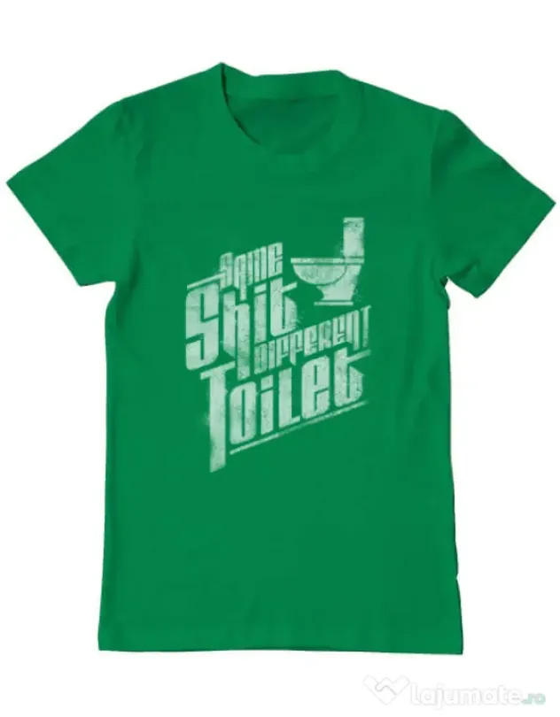 Tricou ADLER barbat Same shit Verde mediu