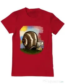 Tricou ADLER barbat I stay home 2 Rosu