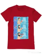 Tricou ADLER barbat Funny wilson Rosu