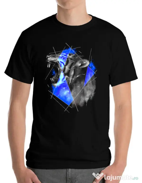 Tricou ADLER barbat Electro tiger Negru