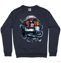 Bluza ADLER barbat Space bloom Denim inchis