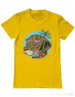 Tricou ADLER barbat Chill dog Galben