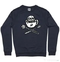 Bluza ADLER barbat Death before decaf Denim inchis