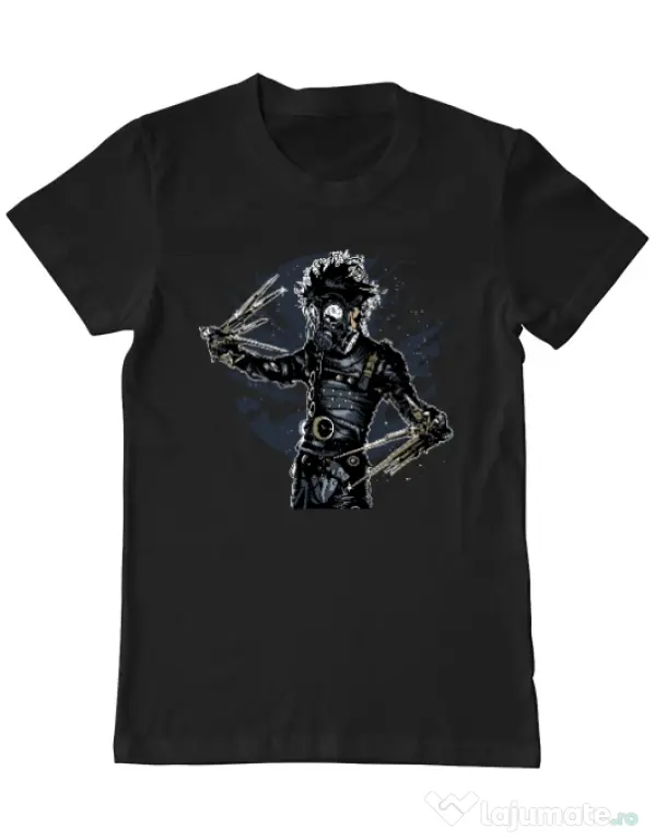 Tricou ADLER barbat Gas mask scissor Negru