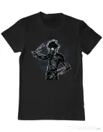 Tricou ADLER barbat Gas mask scissor Negru
