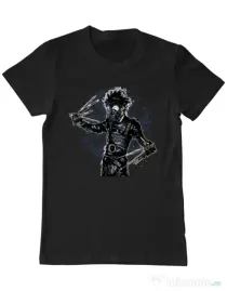 Tricou ADLER barbat Gas mask scissor Negru