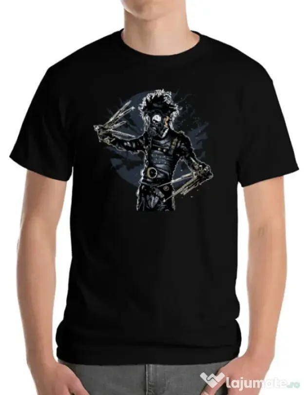 Tricou ADLER barbat Gas mask scissor Negru