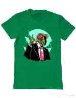 Tricou ADLER barbat Make zombies great again Verde mediu