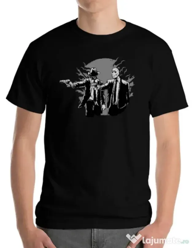 Tricou ADLER barbat Pulp killer Negru