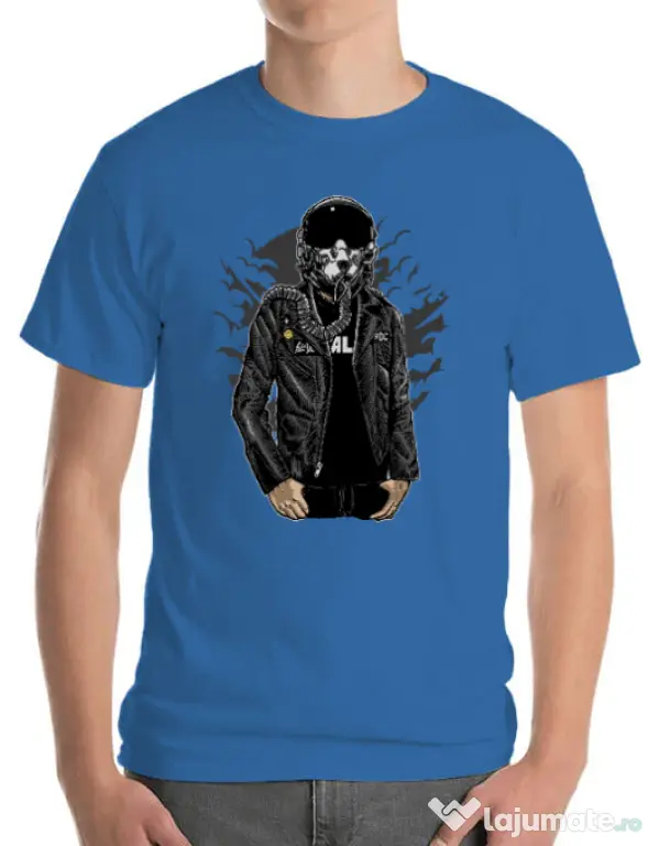 Tricou ADLER barbat Sky fighter Albastru azuriu