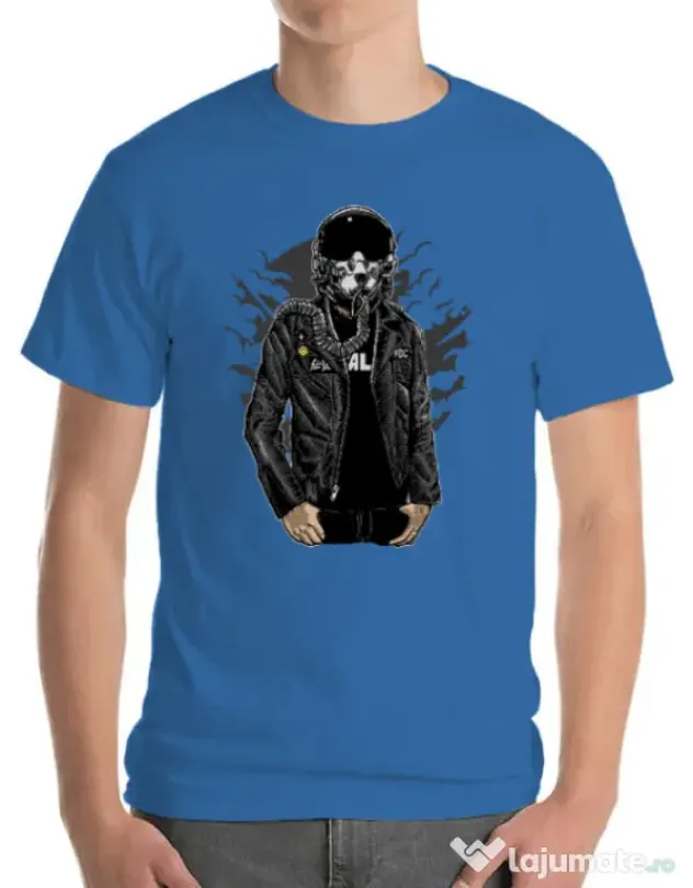 Tricou ADLER barbat Sky fighter Albastru azuriu