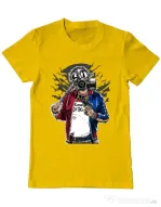 Tricou ADLER barbat Suicide gas mask Galben