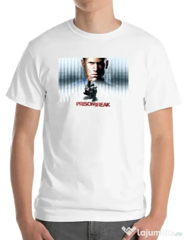 Tricou ADLER barbat Trapped Alb