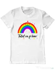 Tricou ADLER barbat Totul va fi bine Alb