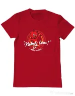 Tricou ADLER barbat Nobody cares Rosu