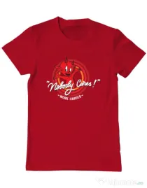 Tricou ADLER barbat Nobody cares Rosu