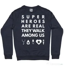 Bluza ADLER barbat Medical heroes Denim inchis