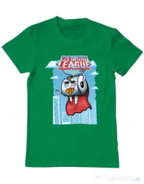 Tricou ADLER barbat Cleaning league toilet paper Verde mediu